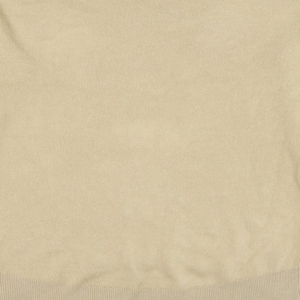 Primark Womens Brown Round Neck Acrylic Pullover Jumper Size 10