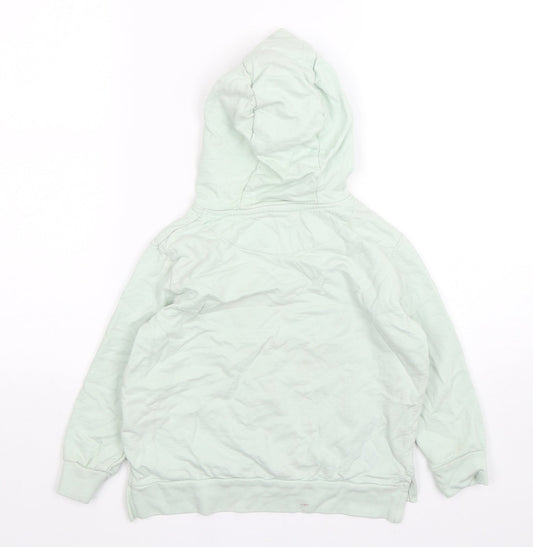 Jeff & Co Girls Green Cotton Pullover Hoodie Size 7-8 Years - Ballerina