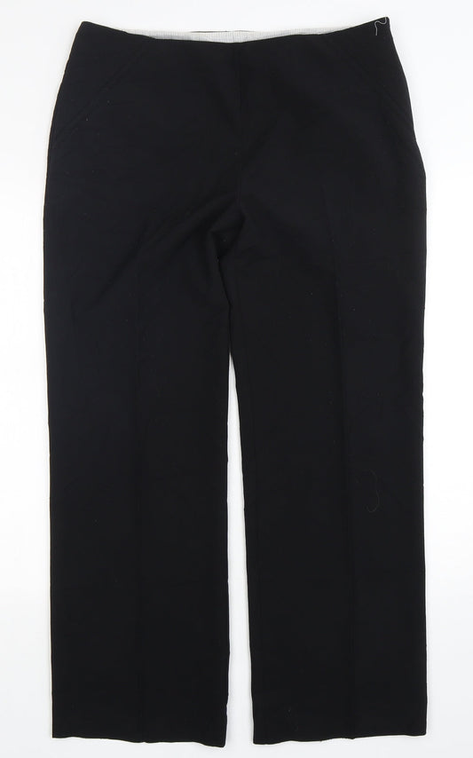 Womens UK Size 36 in Marks and Spencer Regular Fit Black Trousers