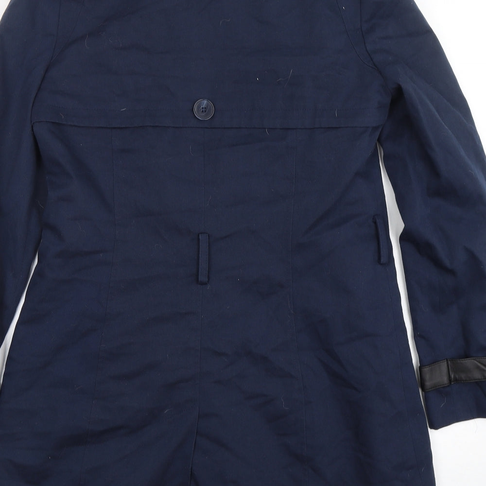 Womens UK Size 10 Atmosphere Blue Overcoat