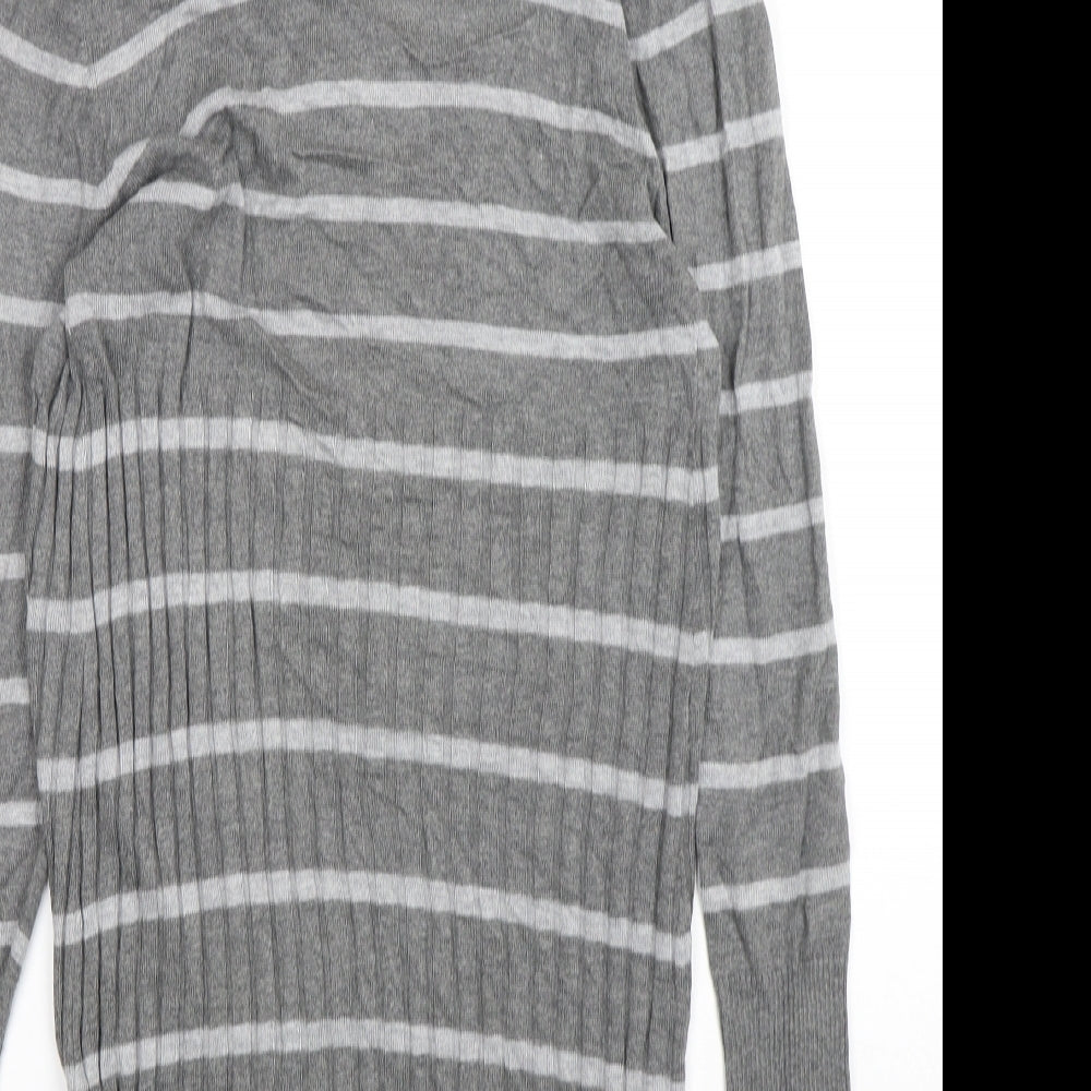 Womens UK Size 12 Soon Grey Cardigan Jumper