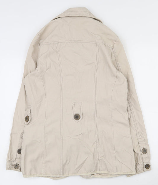 George Womens Beige   Jacket  Size 10  Button