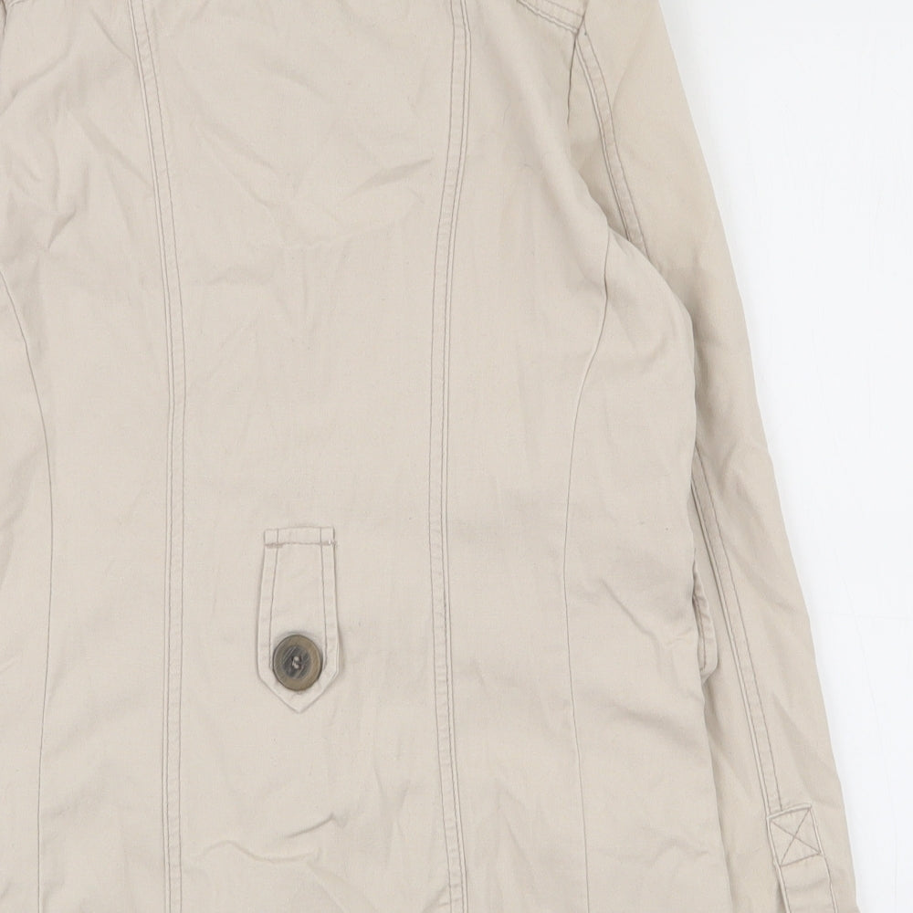 George Womens Beige Jacket Size 10 Button