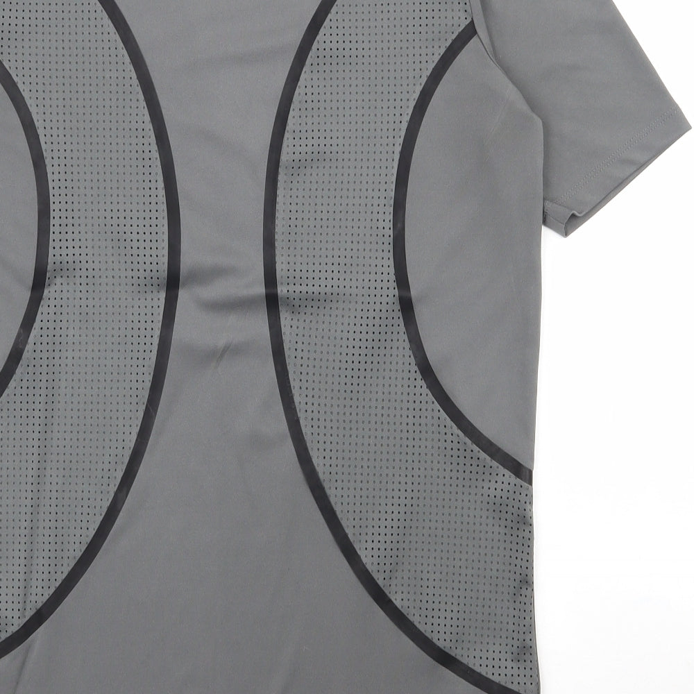 ASOS Mens Grey Polyester Pullover T-Shirt Size S Round Neck Pullover