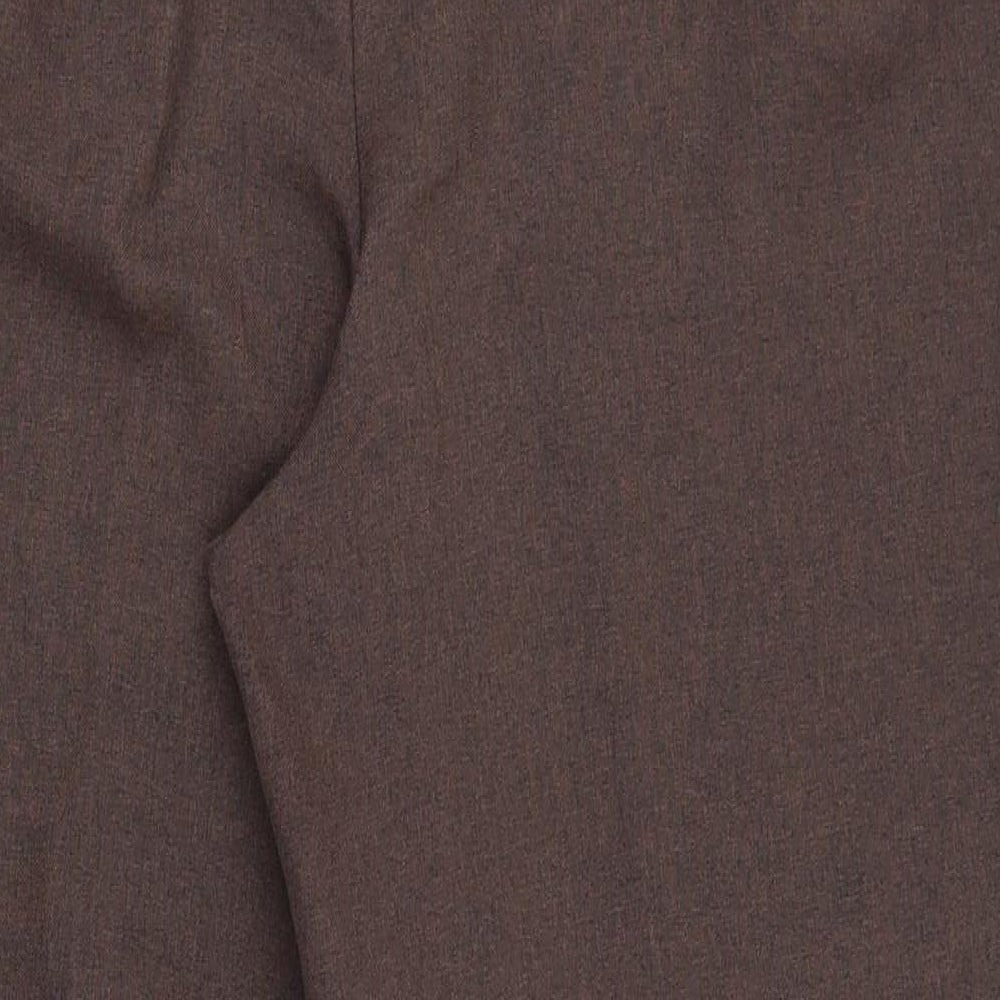 Bonmarché Womens Brown Polyester Capri Trousers Size 16 L25.5 in Regular