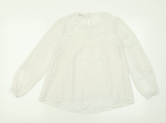 Womens UK Size 8 Miss Selfridge White Basic Blouse