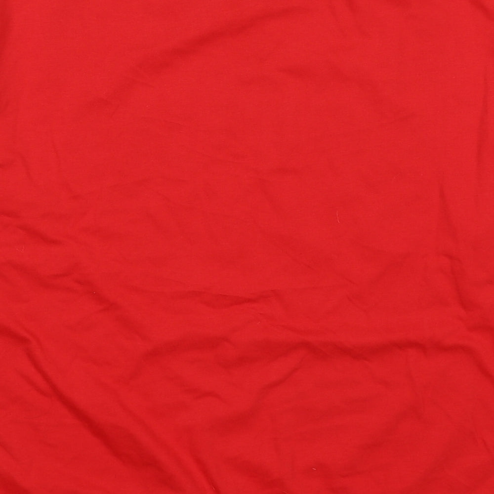 Dunnes Womens Red Cotton Pullover Sweatshirt Size S Pullover - Santa's List Christmas