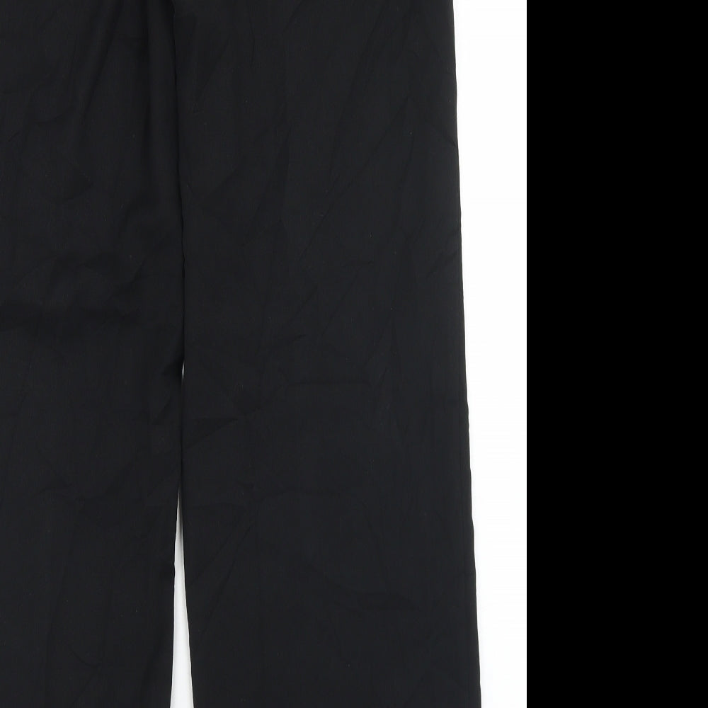 Womens UK Size 12 NEXT Regular Fit Dress Pants Black Trousers