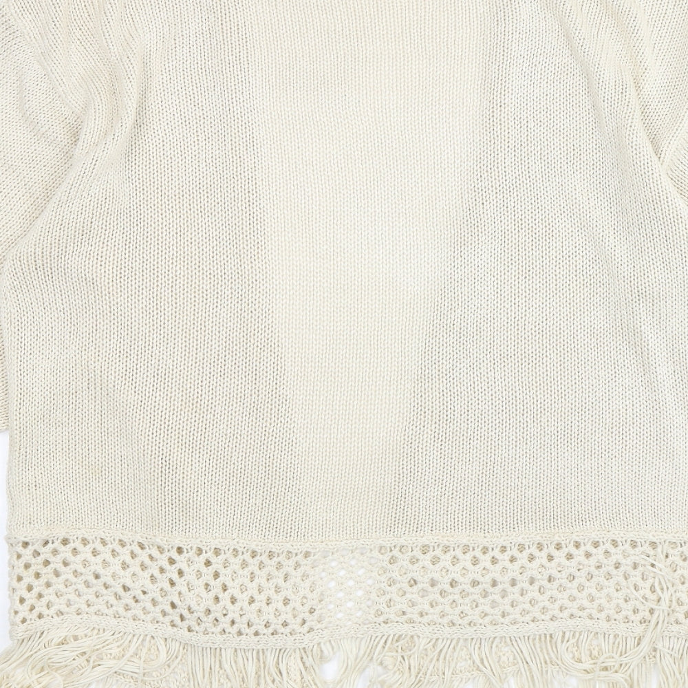Womens UK Size M Atmosphere Beige Cardigan Jumper