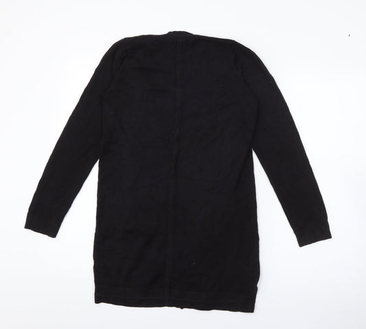 TU Womens Black V-Neck Viscose Cardigan Jumper Size 8