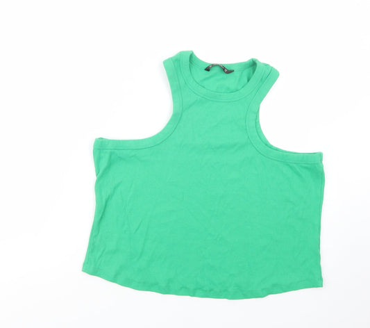 Womens UK Size 2XL Dunnes Stores Green Basic Tank