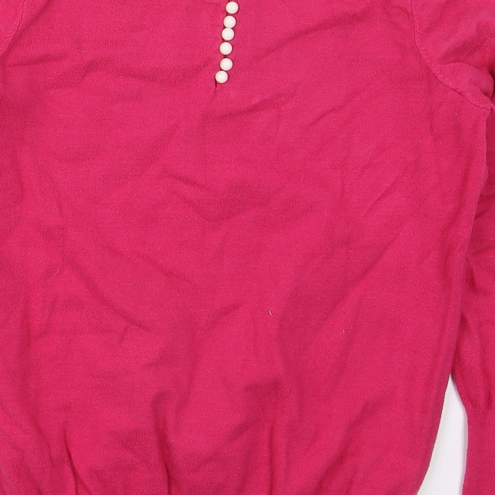 Womens UK Size M Savoir Pink Pullover Jumper