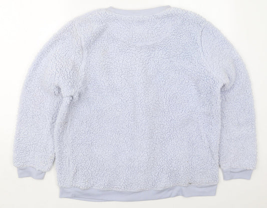Primark Womens Blue Crew Neck Polyester Pullover Jumper Size 18