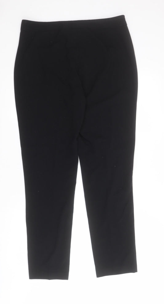 Womens UK Size 12 Marks and Spencer Regular Fit Black Trousers