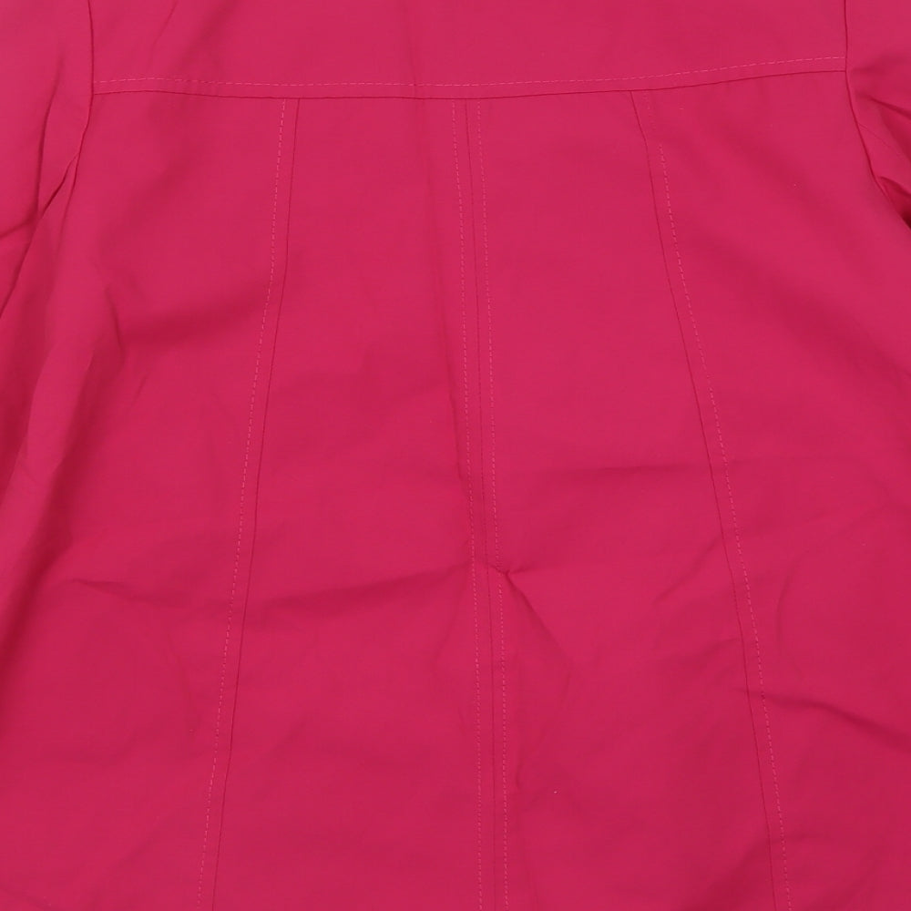 Brand and care label for BHS women’s pink jacket, size UK 12, button