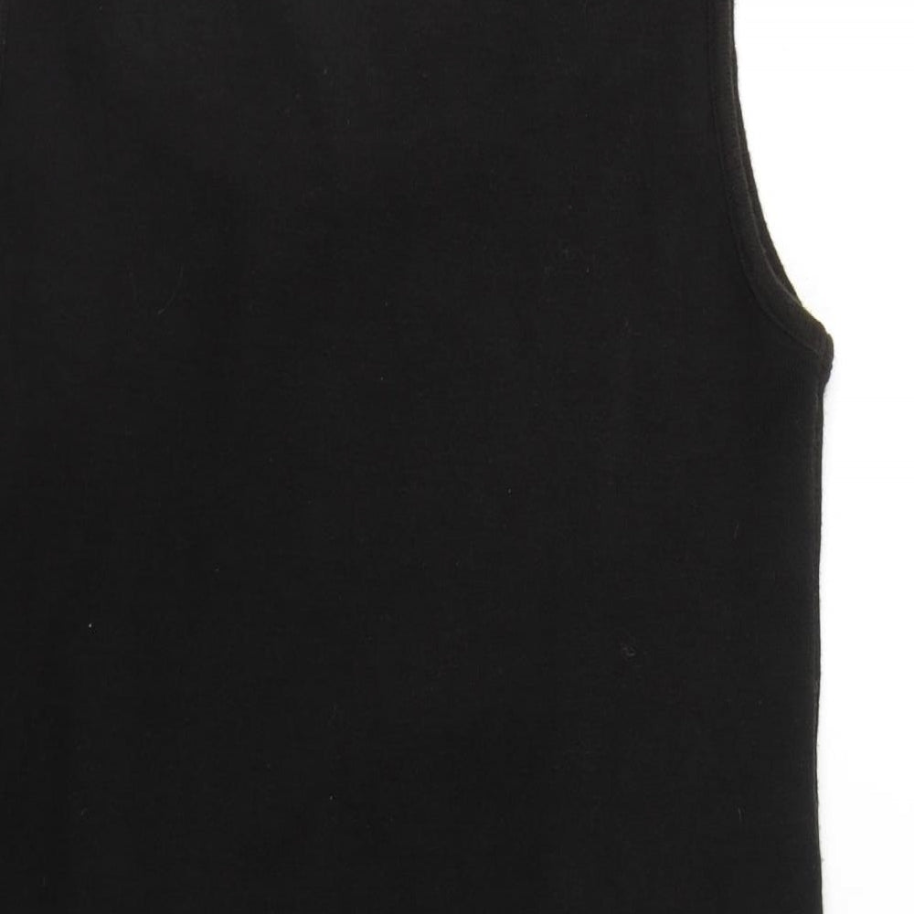 Womens UK Size 10 CULTURE Black Tunic Jumper