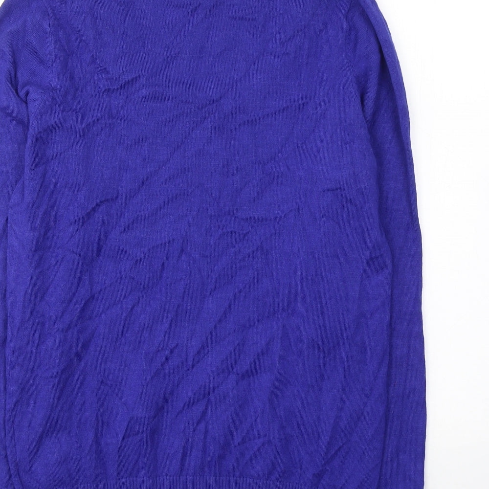 Womens UK Size 12 Preworn Blue Pullover Jumper