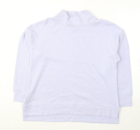 Dunnes Stores Womens Purple High Neck Polyester Pullover Jumper Size L