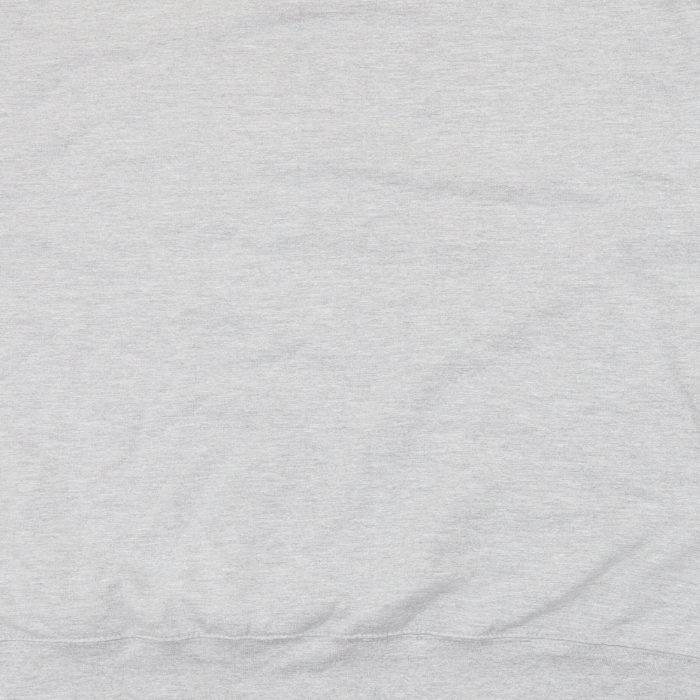 Just Hoods Womens Grey Cotton Pullover Sweatshirt Size XL