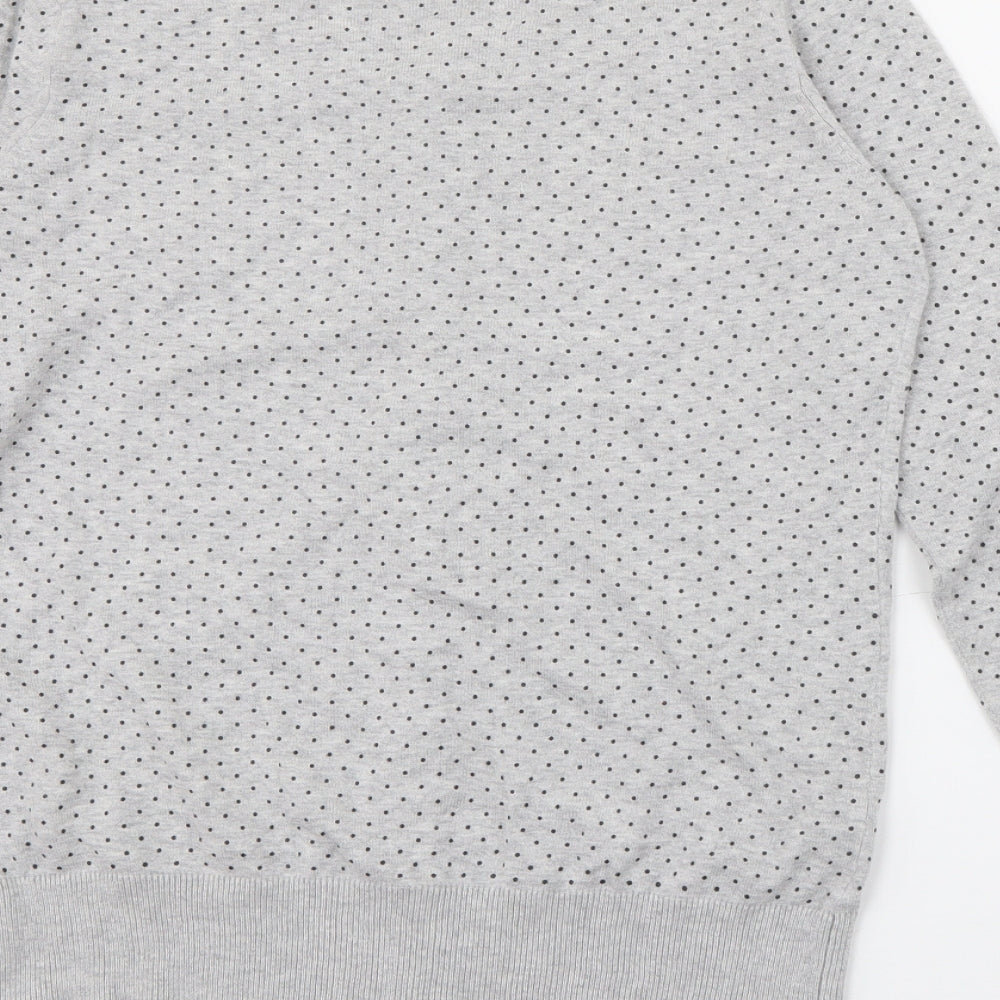 Womens UK Size M Kiabi Grey Cardigan Jumper