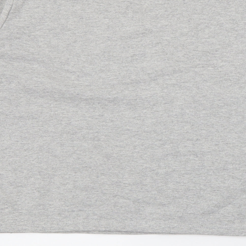 Boohoo Womens Grey Cotton Pullover Sweatshirt Size M