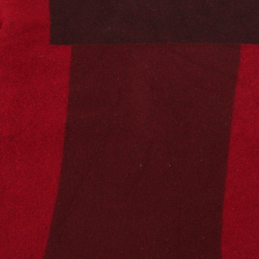 George Womens Red Boat Neck Acrylic Pullover Jumper Size S