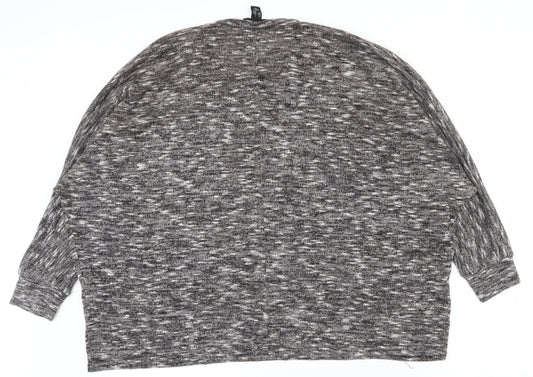 Womens UK Size S New Look Grey Pullover Jumper