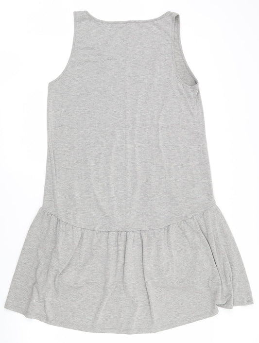 Atmosphere Womens Grey Viscose Trapeze & Swing Size 12 Scoop Neck Pullover