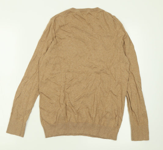 Gap Womens Brown Crew Neck Cotton Pullover Jumper Size S