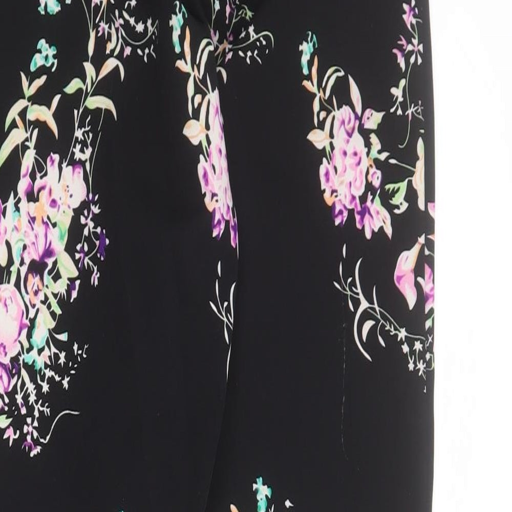 Womens UK Size 6 Missguided Regular Fit Carrot Black Trousers