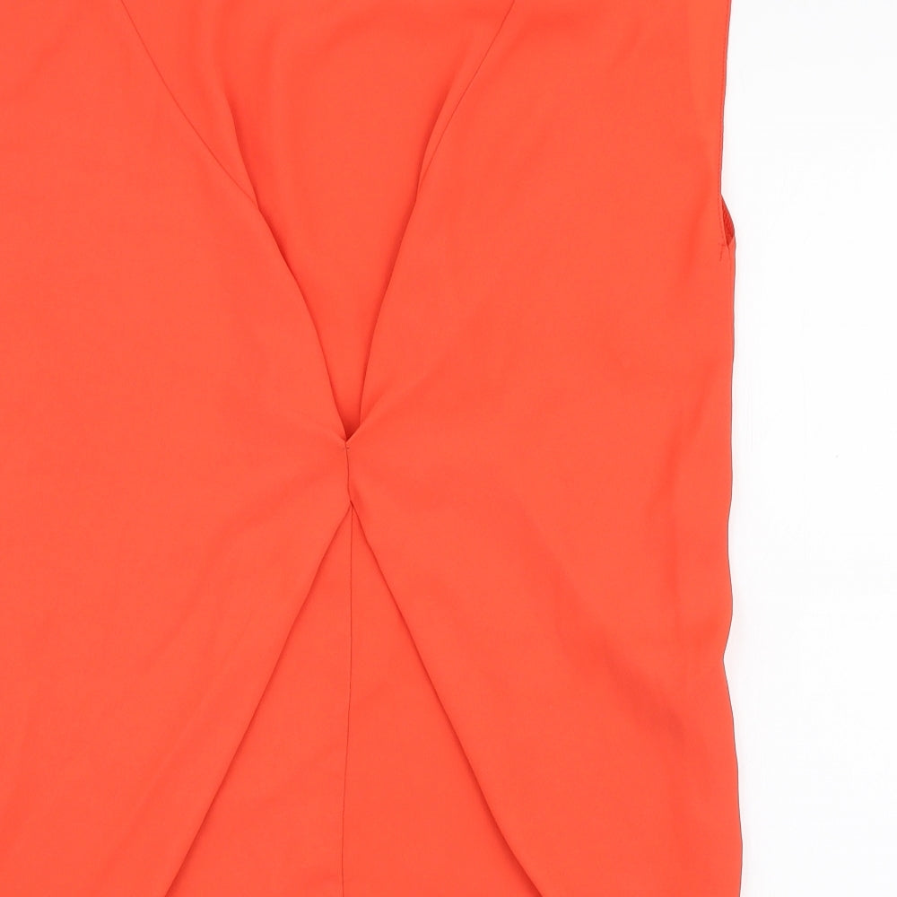 Womens UK Size 8 Oasis Red Basic Blouse