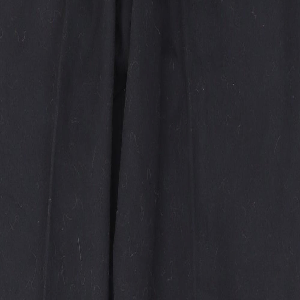 Dunnes Stores Mens Black Cotton Trousers Size 32 L31 in Regular Button