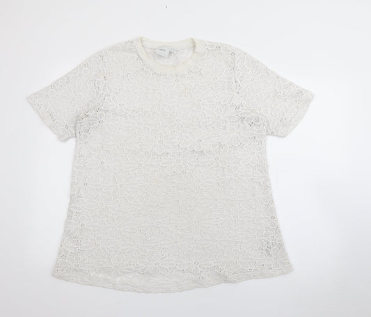 Womens UK Size 12 ASOS White Pullover Jumper