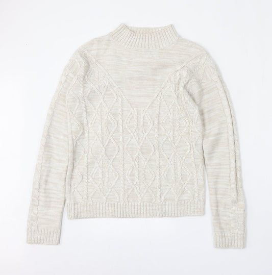 Womens UK Size S Matalan Beige Pullover Jumper