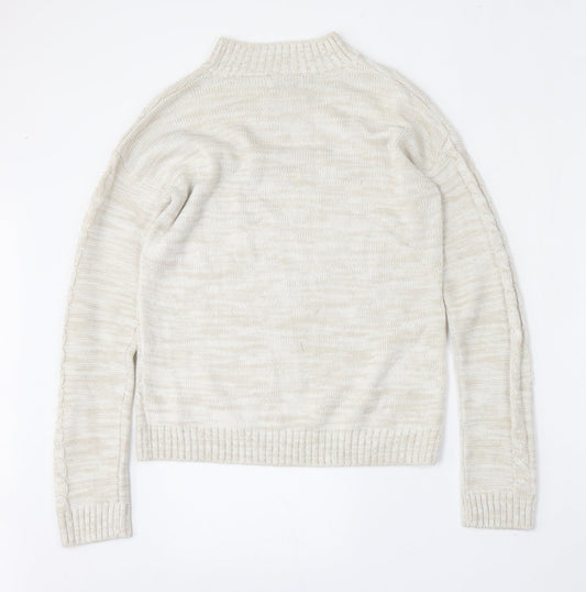 Womens UK Size S Matalan Beige Pullover Jumper