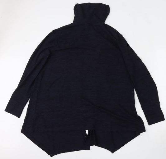 George Womens Blue V-Neck Polyester Cardigan Jumper Size 12