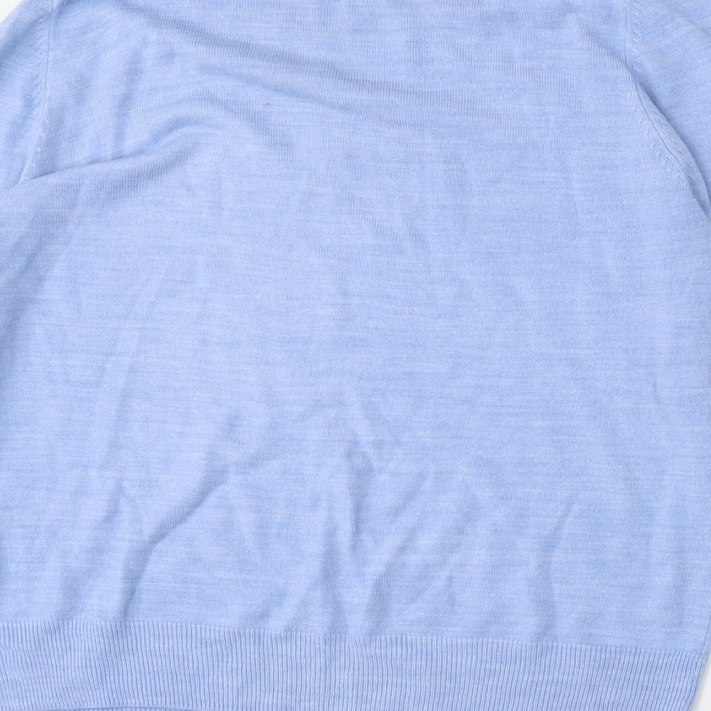 Womens UK Size 14 Marks and Spencer Blue Pullover Jumper