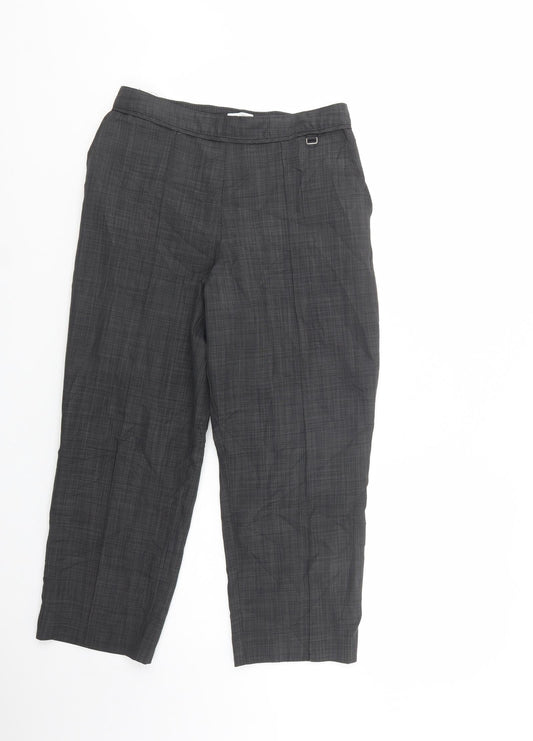 Womens UK Size 10 Marks and Spencer Regular Fit Dress Pants Grey Trousers