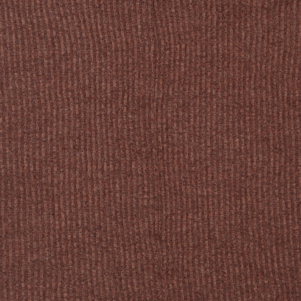 Primark Womens Brown Polyester Basic T-Shirt Size XS Crew Neck