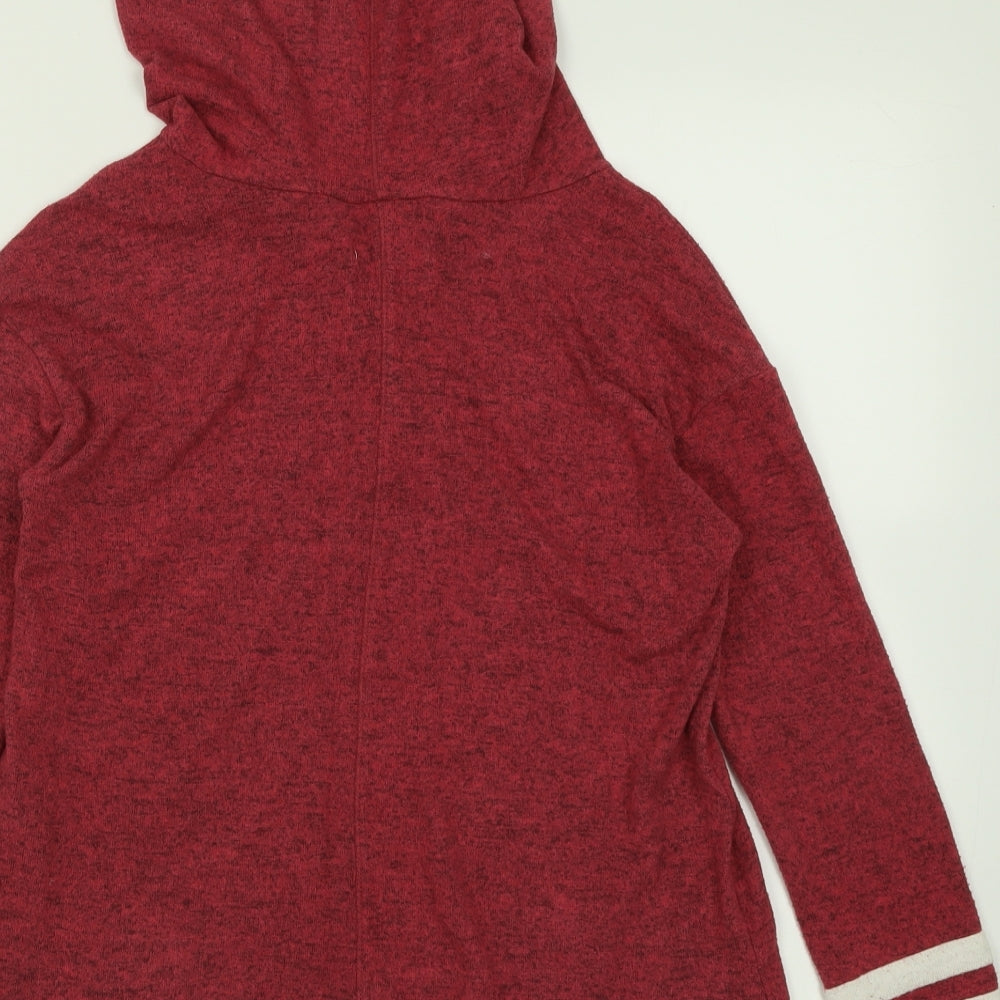 Hollister Womens Pink Viscose Pullover Hoodie Size XS Pullover