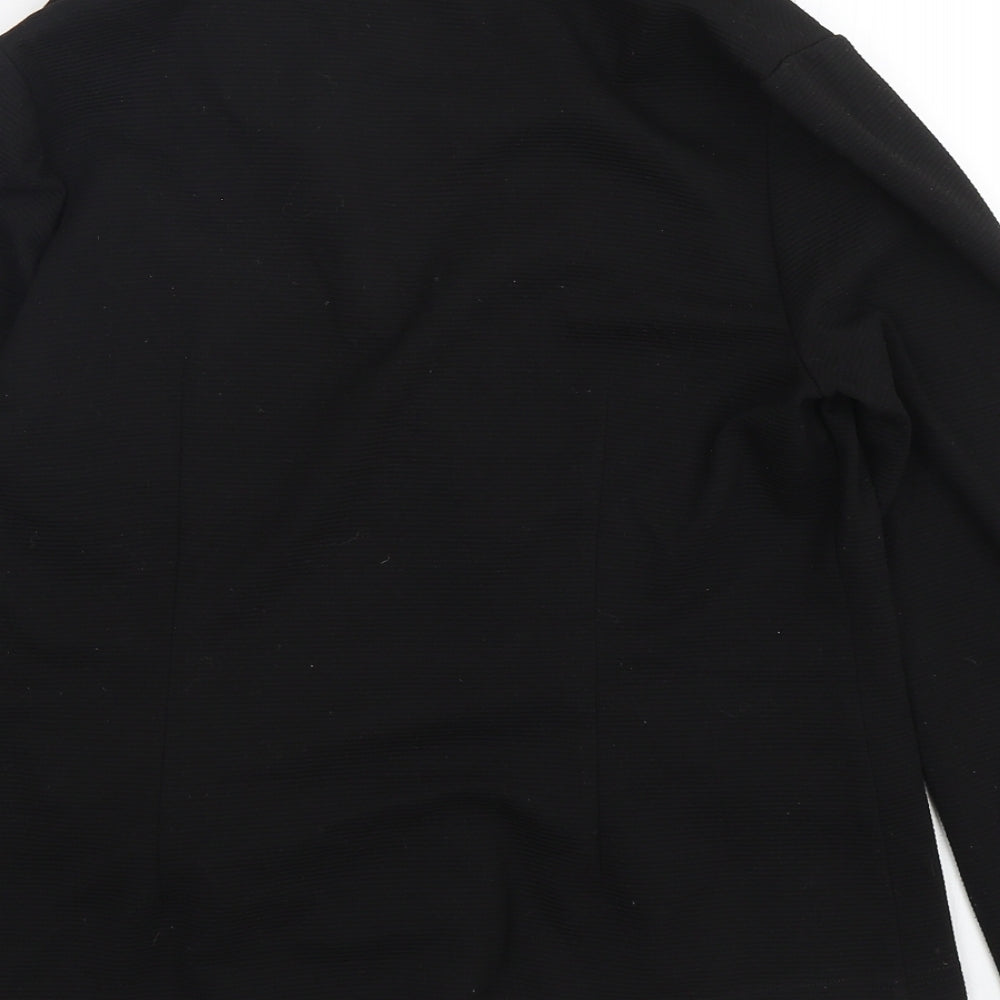 Brand and care label for George women’s black jacket blazer, size UK 12, button