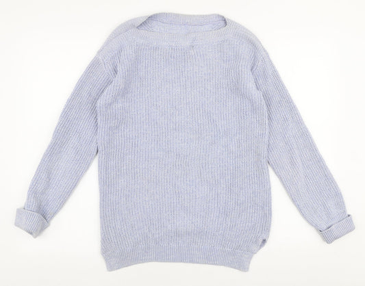 Womens UK Size S Marks and Spencer Blue Pullover Jumper