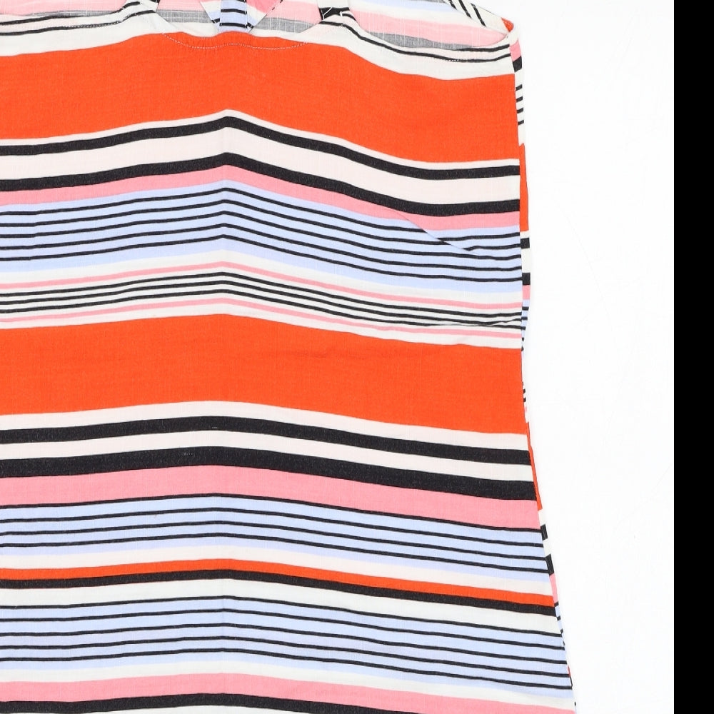 Womens UK Size 8 New Look Multicoloured Basic Tank