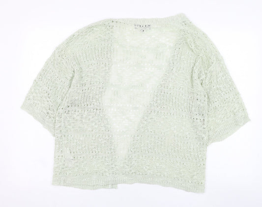 Womens UK Size 12 Debenhams Green Cardigan Jumper