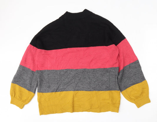 Womens UK Size S Matalan Multicoloured Pullover Jumper
