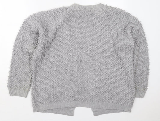 Womens UK Size 12 Very Grey Cardigan Jumper