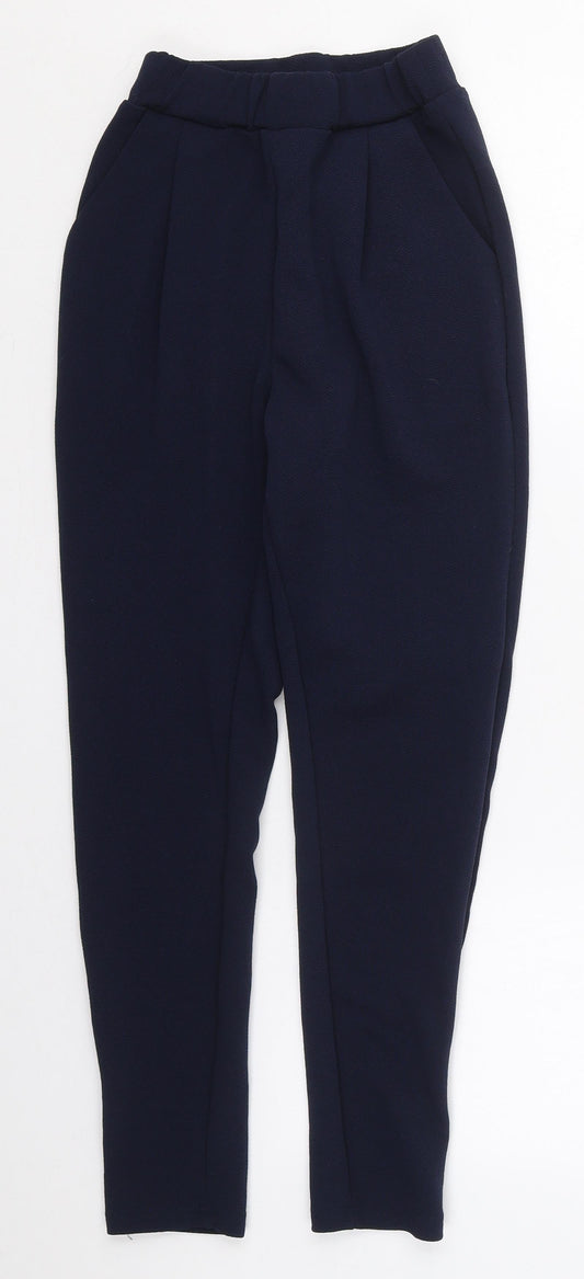 Womens UK Size XS SheIn Regular Fit Blue Trousers