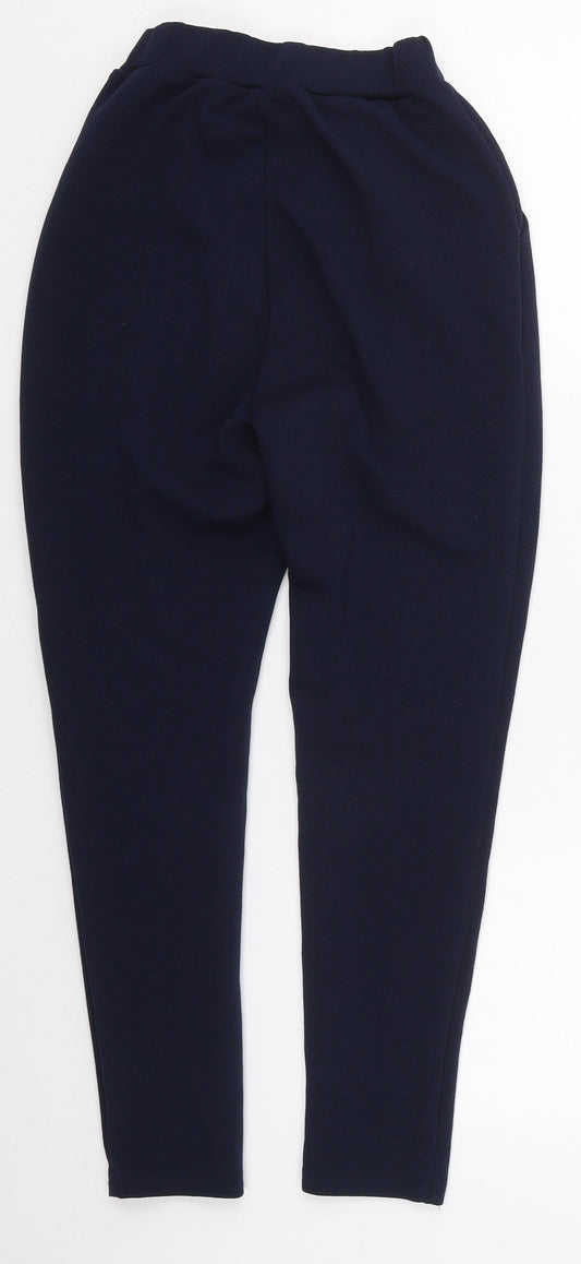 SheIn Womens Blue Polyester Trousers Size XS L25 in Regular