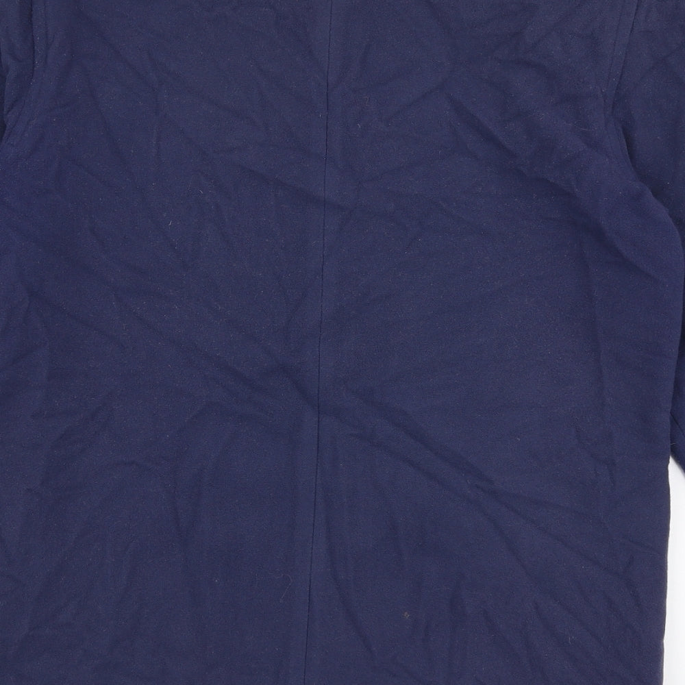 Womens UK Size 10 Preworn Blue Overcoat