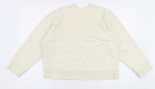 Womens UK Size S Zara Ivory Pullover Jumper